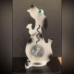 BIG BELLY BANK Coin Bank 20"Tall Free Personalization White Dog shape piggy bank